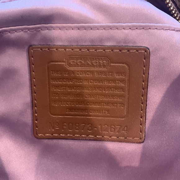 Coach monogram sachel hobo shoulder handbag - Picture 10 of 12